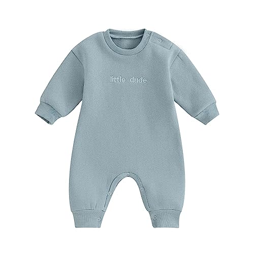 Twopumpkin Newborn Baby Boy Warm Sweatshirt Onesie Romper Long Sleeve Fleece Sweater Jumpsuit Winter Snow Outfit Clothes