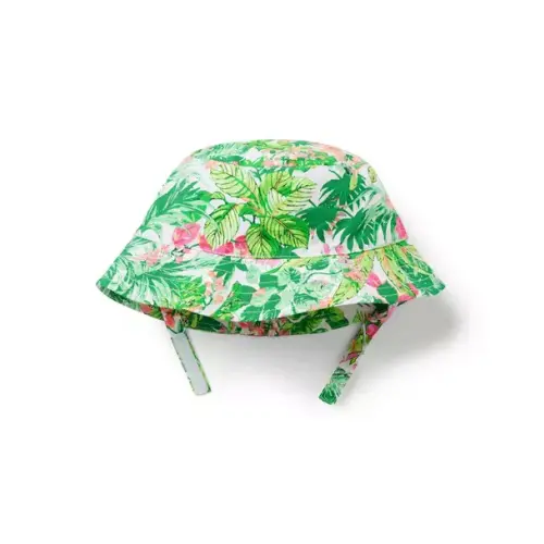 Accessories Lime Green Floral Baby Tropical Floral Bucket Hat by Janie and Jack