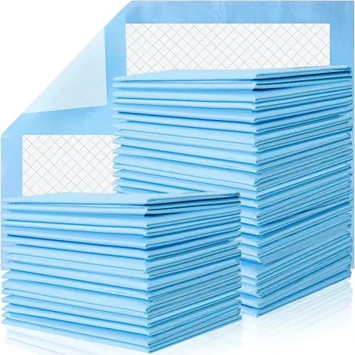 100 Pack Disposable Changing Pads,RAIBEATTY Disposable Bed Pads,Waterproof Diaper Changing Pad,Leak-Proof Underpads,Large Diaper Pad Changing Mat Disposable Baby Underpads,Ultra Absorbent,17 X 13 Inch