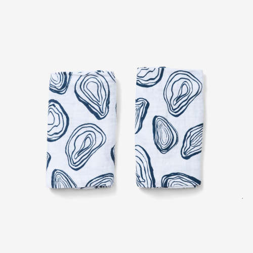 Burp Cloth Set - Oyster | Denim