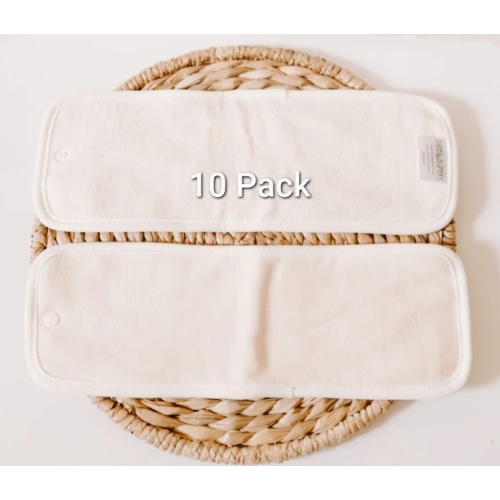 4 Layer Newborn Insert: 10pk Reusable Cloth Diaper Liner – Dino Diapers