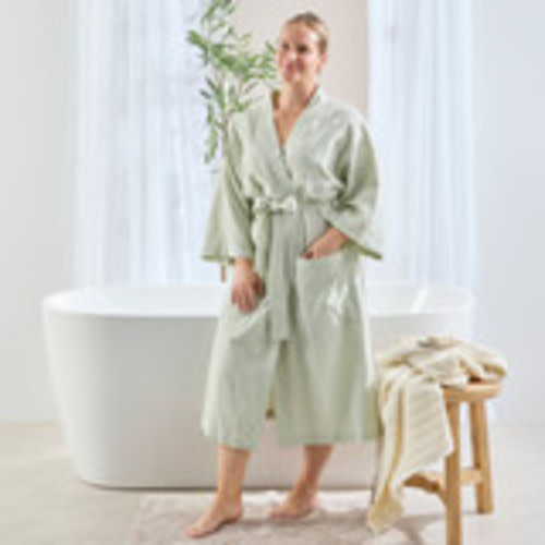 Alyse Sage Linen Cotton Kimono - Pillow Talk