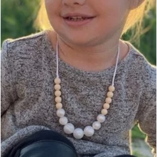 Pearl Play Necklace - silicone beads & breakaway clasp