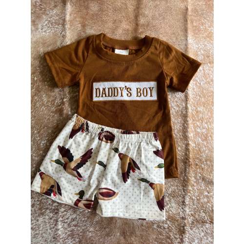 Embroidered Daddy’s Boy Set - Preorder