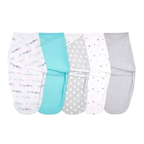 aden + anais Essentials Easy Wrap Swaddle - Easy Swaddle Newborn Swaddle Sack, Baby Swaddles, Sleep Sack Wearable Blanket