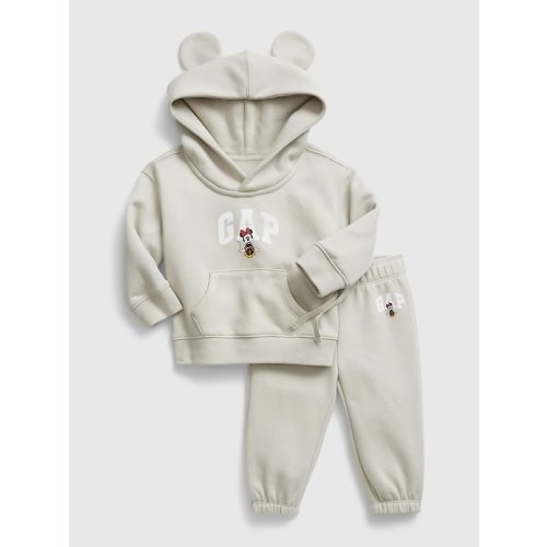Gap × Disney Baby Minnie Mouse Sweat Set in moonstone beige