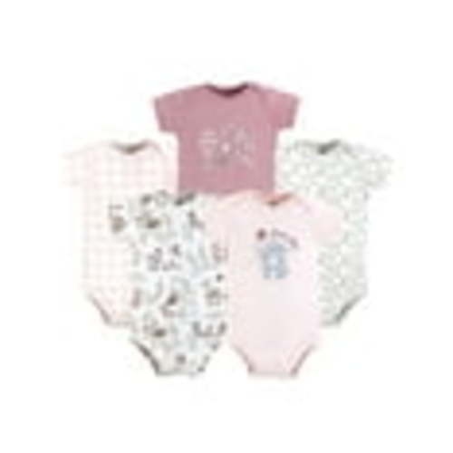 Hudson Baby Bodysuits, 5-Pack, Newborn-18 Months