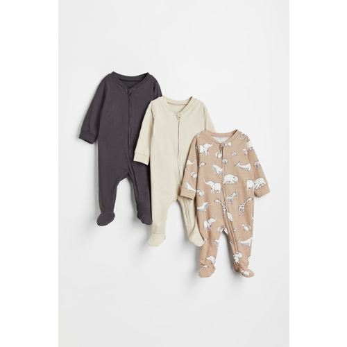 3-pack Jumpsuits with Zipper