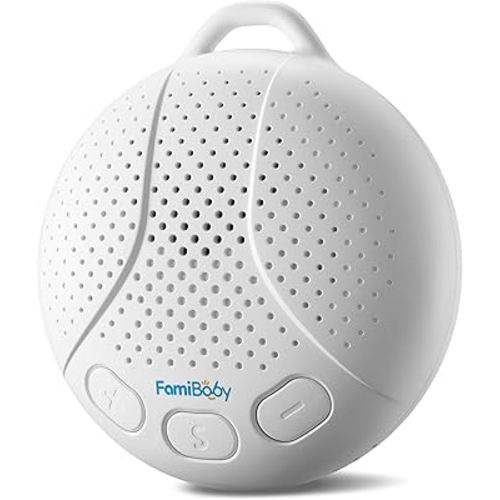 Portable Sound Machine for Baby - White Noise Machine with Night Light for Nursery | 16 Soothing Sounds | Shush | Travel | Registry Gift | Sleep Soother | Baby Shower