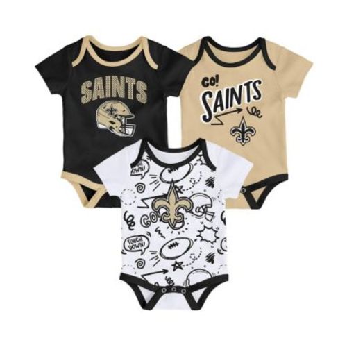 Infant 3-Piece New Orleans Saints All Day Play Bodysuit Set