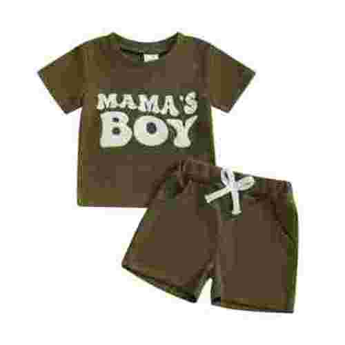 HCNTES Toddler Boys Athletic Set Performance Tee and Mesh-Lined Sports Shorts,12-18 Months