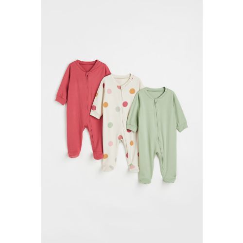 3-pack Jumpsuits with Zipper
