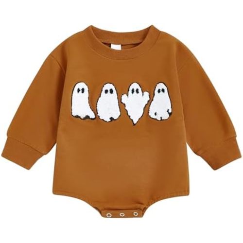 Thorn Tree Halloween Baby Boy Girls Sweatshirt Long Sleeve Romper Oversize Sweater Crewneck Fall Winter Clothes