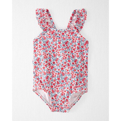 Baby Floral Print Recycled Swimsuit - Little Planet | Carter's