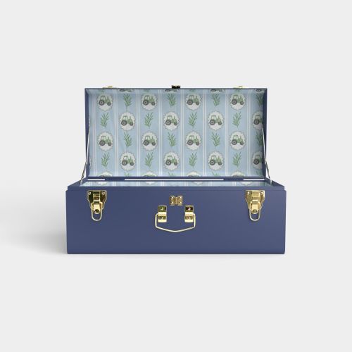 Petite Classic Trunk - Navy - Backyard Blue / No Embroidery