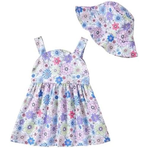 Newborn Infant Baby Girl Dress Toddler Girl Clothes Halter Backless Sleeveless Flower Sundress Summer Dresses for Girl