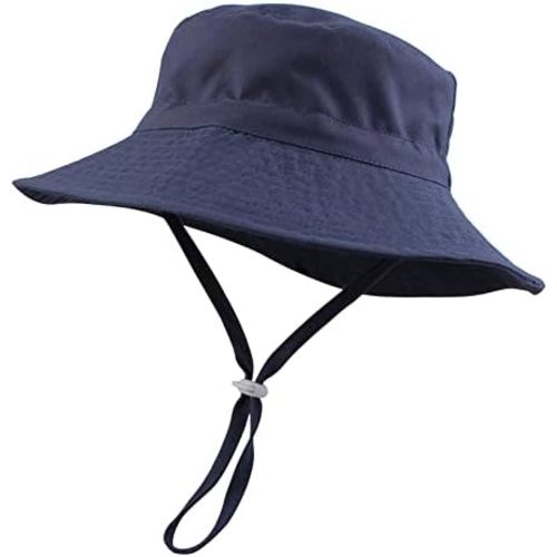 PEECABE Baby Sun Hat Summer Sun Protection Toddler Bucket Hat Wide Brim Adjustable Chin-Strap Beach Cap