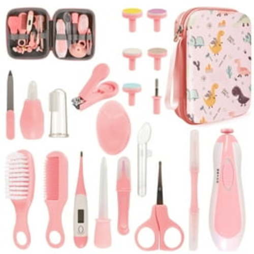 Baby Healthcare and Grooming Kit,20 in 1 Electric Safety Nail Trimmer Baby Nursery Set Newborn Nursery Health Care Set with Hair Brush Comb for Infant Toddlers Kids Baby Shower Gifts-Blue