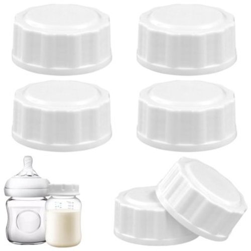 6pcs Travel Bottle Caps for Avent, Baby Bottle Caps Bottle Lids Replacement Baby Bottle Lids Compatible with Avent Wide-Mouth Bottles