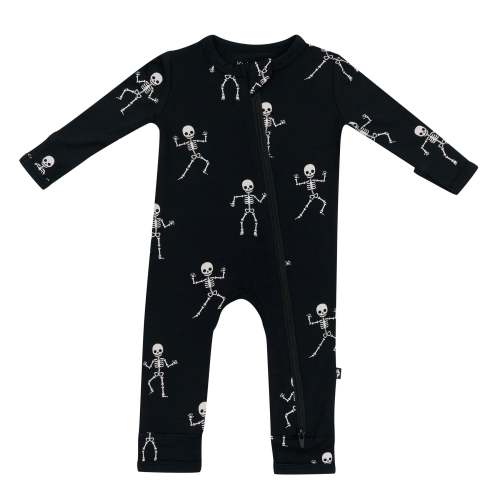 Zippered Romper in Skeleton