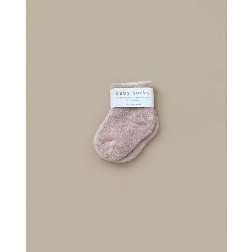 Baby Pile Knit Socks - Pink