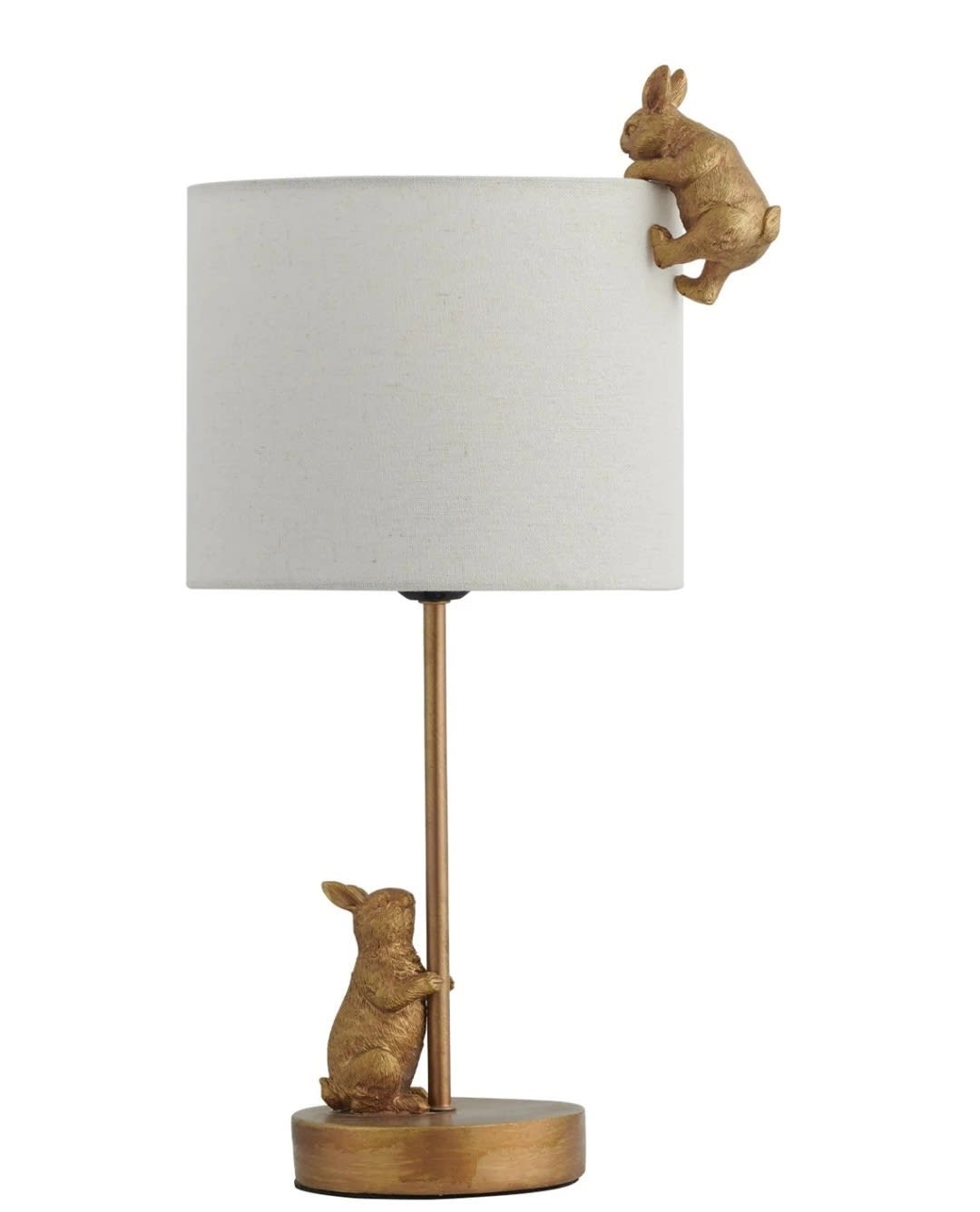 Two Rabbits Playing Table Lamp