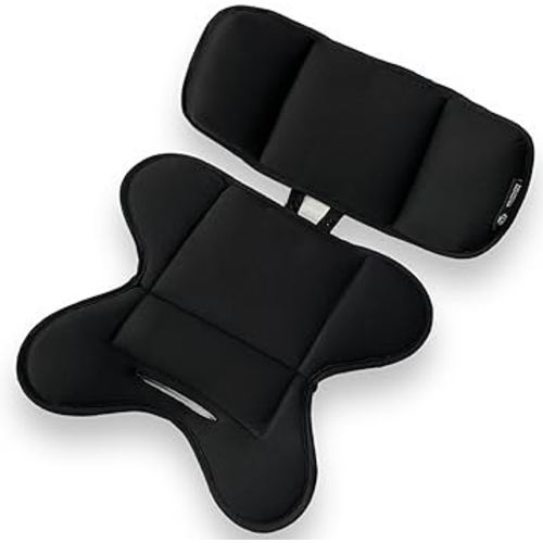 Peak and Rainbow Compatible with Doona Infant Insert - Universal Newborn Car Seat Head Support and Body - Baby Car Seat Cushion - Black Infant Insert