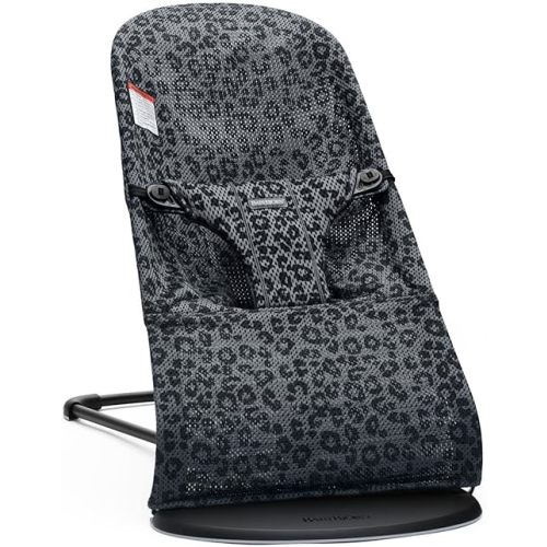 BabyBjörn Bouncer Bliss, Mesh, Anthracite/Leopard