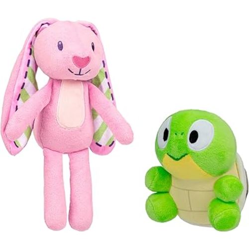 Bluey Friends Plush - Floppy and Turtleboy 2-Pack Made with Deluxe Fabrics Featuring Embroidered Details, Super-Soft Plush, The Perfect Cuddly Toy for Playtime Or Storytime