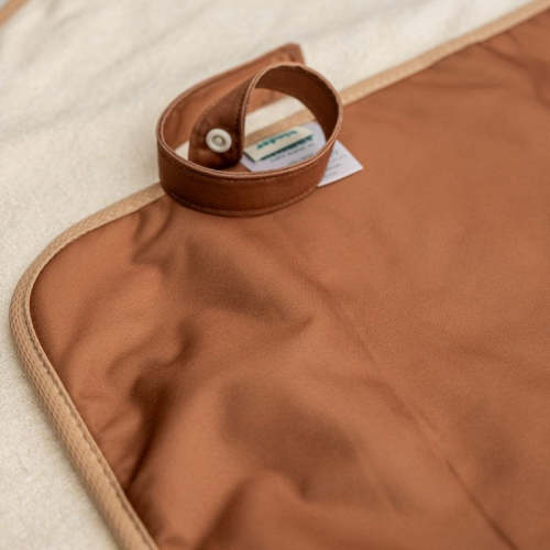 Kinder Cloth Diaper Co. Ultra-Soft Bamboo Machine Washable and Wipeable Diaper Change Mat - Chestnut