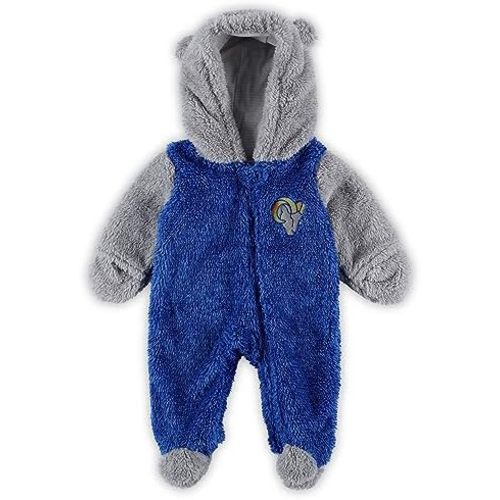 Outerstuff Newborn & Infant NFL Game Nap Teddy Fleece Bunting Full-Zip Sleeper