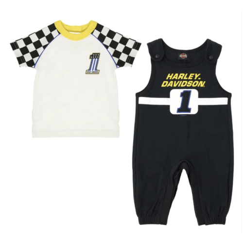 Knit Race Collection Overall & Tee Set 9-12 mo
