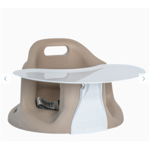 Upseat Baby Floor and Booster Seat with Tray - Taupe