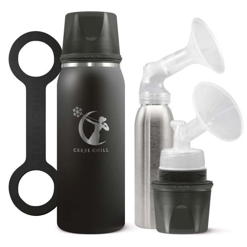 Ceres Chill OG Breast Milk Chiller Container Stainless Steel 0 Dark 30 Midnight Black 27 oz. 1 ct