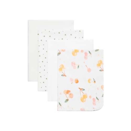 Burp Cloths - Cherry Picking Assorted
