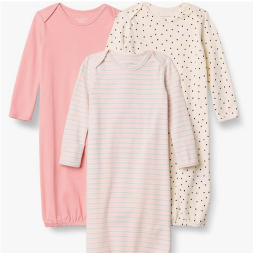 Amazon Essentials Unisex-Baby Long Sleeve Sleeper Cotton Gown