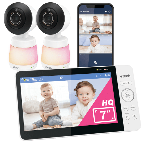 Official VTech® Baby Care | Smart HQ Max Twin 2 cameras baby monitor