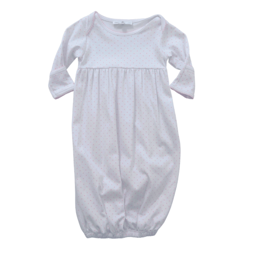 Pink Mini Dots Gown – Littles on 5th
