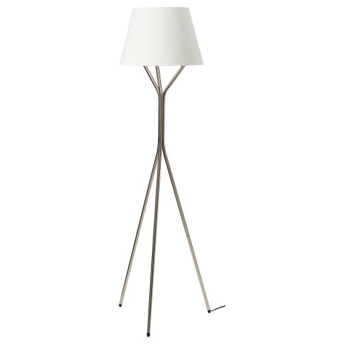 BLÄNKFYR Floor lamp - nickel plated