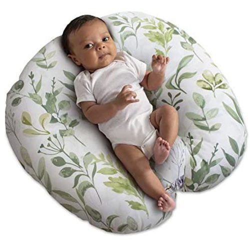 Boppy Original Newborn Lounger, Green Leaf Decor