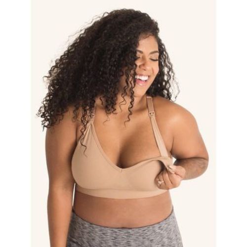 Leading Lady The Alyssa - Seamless Wirefree Nursing Bra In Warm Taupe, Size: 3xl.