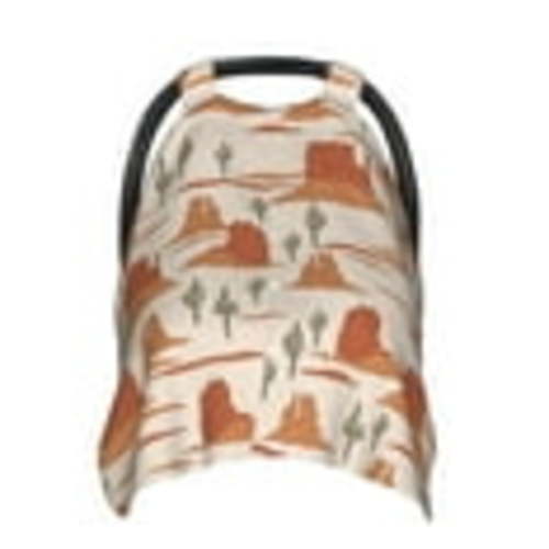 Car Seat Cover Baby, Western Desert Nature Landscape Baby Car Seat Cover for Baby Boys Girls Newborn , Infant Car Seat Canopy Cover Nursing Breastfeeding Cover Warm Blanket