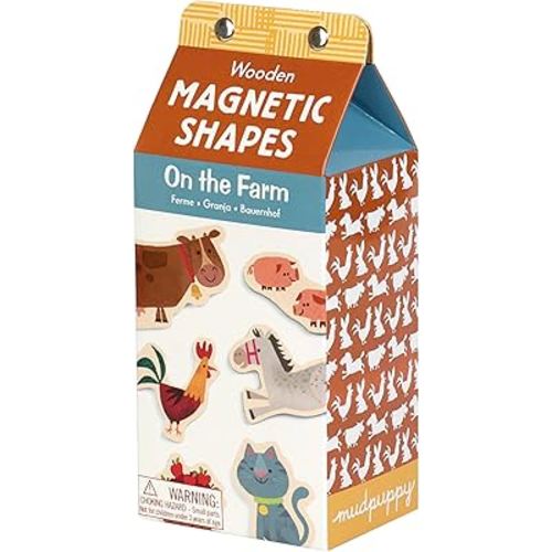 On the Farm Wooden Magnetic Shapes, 9780735333482