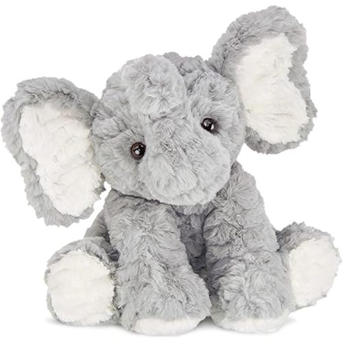 Bearington Collection Dinky Plush Stuffed Elephant for Baby - 11-Inch Stuffed Animal