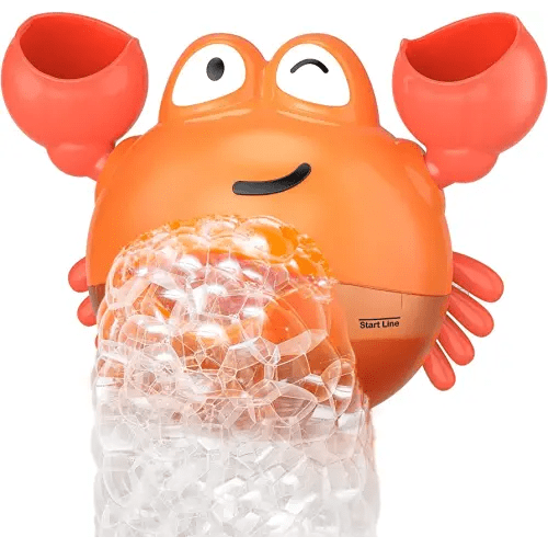 KINDIARY Bath Toy, Crab Bath Bubble Maker for Baby, Toddlers 1-3, Infants, Kids, Automatic Bubbles Machine Blower for Bathtub, Battery Operated