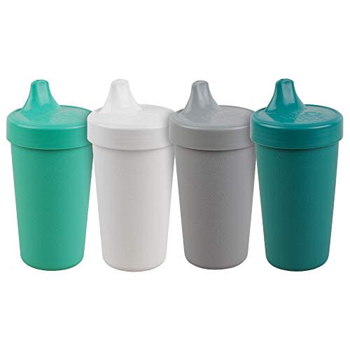 Re-Play Sippy Cups for Toddlers, 2pk 10oz No Spill Sippy Cup, Aqua Mint