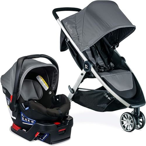 Britax B-Lively & B-Safe Gen2 Travel System, Greystone SafeWash