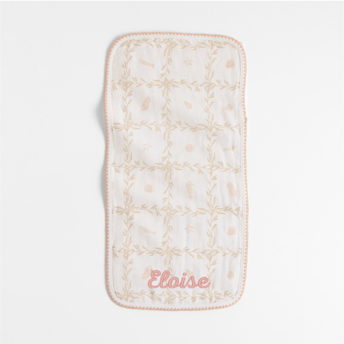Personalized Frankie Pink Baby Burp Set by Jake Arnold