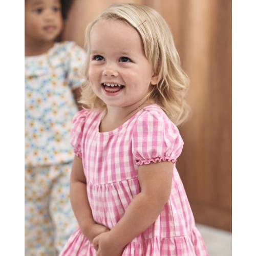 Baby Poplin Tiered Dress & Bloomers Set | Hanna Andersson