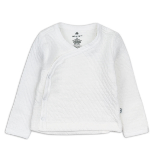 Organic Cotton Matelassé Side-Snap Kimono Top | Honest Baby Clothing